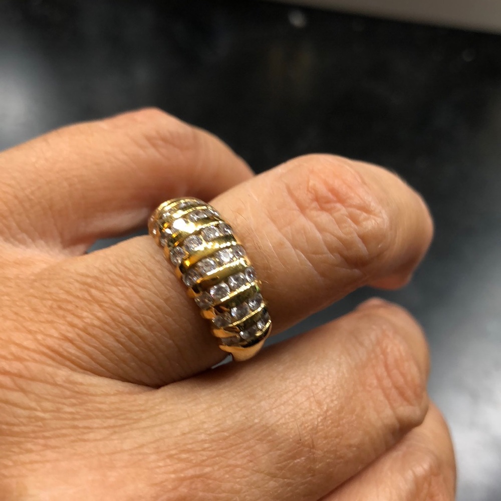 14k Yellow Gold/Sterling Silver Ring